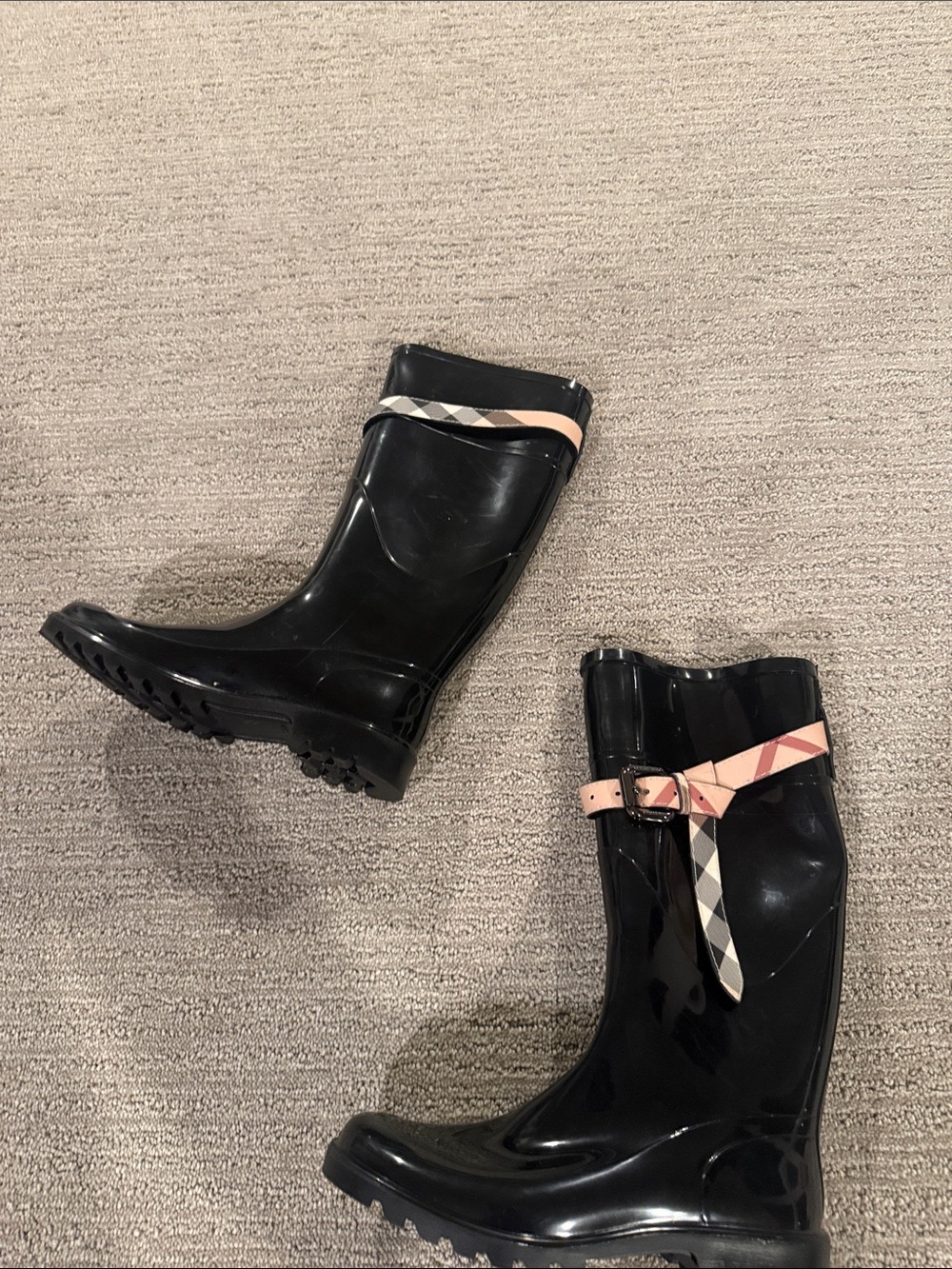 Burberry Black Rain Boots